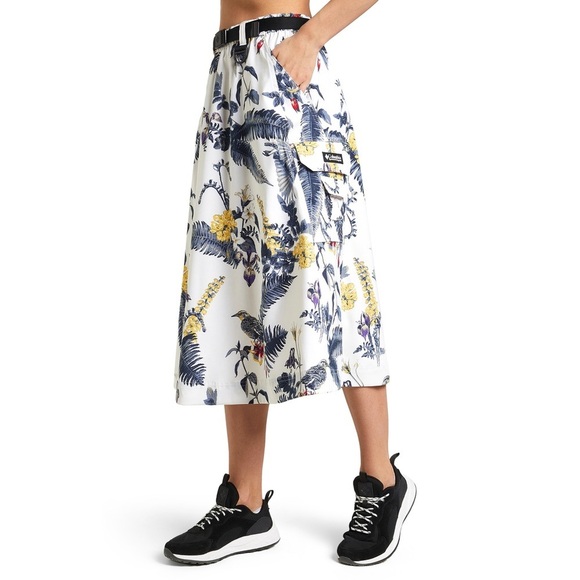 Columbia Field Creek Utility Skirt in Floral Bird Wildlife Print Size S NWT - Picture 2 of 16